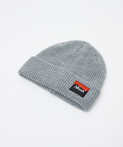 NANGA(ナンガ)の「【NANGA/ナンガ】BOX LOGO BULKY BEANIE/ビーニー/ニット帽/ユニセックス/N2532-3C059A(ニットキャップ/ビーニー・メンズ・グレー/ブラック/ベージュ/オレンジ/マスタード・フリー)」の22枚目の写真