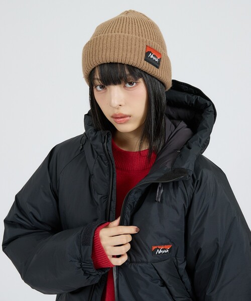 NANGA(ナンガ)の「【NANGA/ナンガ】BOX LOGO BULKY BEANIE/ビーニー/ニット帽/ユニセックス/N2532-3C059A(ニットキャップ/ビーニー・メンズ・グレー/ブラック/ベージュ/オレンジ/マスタード・フリー)」の17枚目の写真