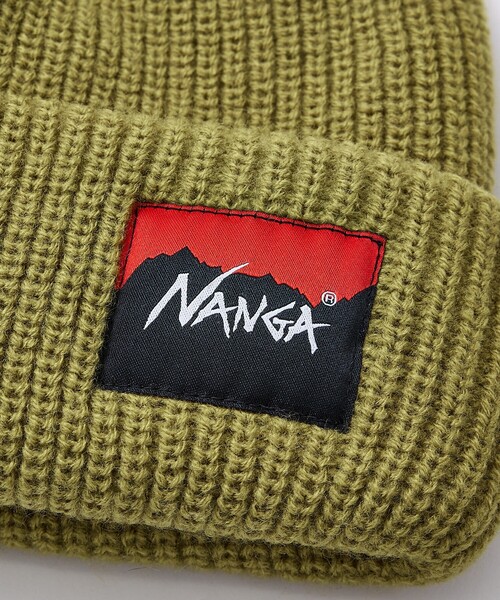 NANGA(ナンガ)の「【NANGA/ナンガ】BOX LOGO BULKY BEANIE/ビーニー/ニット帽/ユニセックス/N2532-3C059A(ニットキャップ/ビーニー・メンズ・グレー/ブラック/ベージュ/オレンジ/マスタード・フリー)」の10枚目の写真