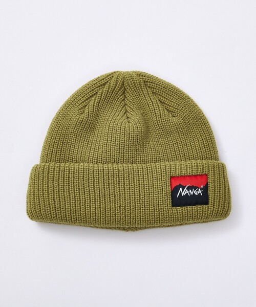 NANGA(ナンガ)の「【NANGA/ナンガ】BOX LOGO BULKY BEANIE/ビーニー/ニット帽/ユニセックス/N2532-3C059A(ニットキャップ/ビーニー・メンズ・グレー/ブラック/ベージュ/オレンジ/マスタード・フリー)」の9枚目の写真