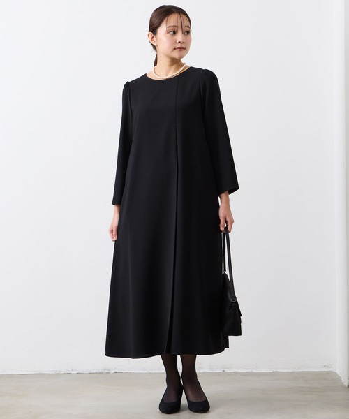 AIMER(エメ)の「【喪服・礼服】ウォッシャブル アシンメトリータックテントラインブラックフォーマルワンピース(ワンピース・レディース・ブラック・SMALL/MEDIUM/LARGE/X-LARGE)」の14枚目の写真