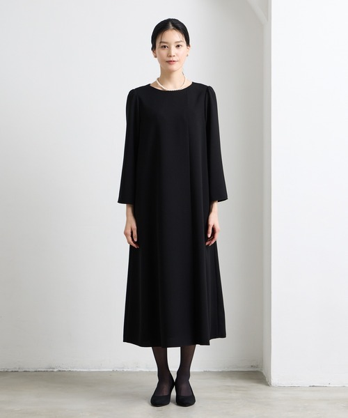 喪服・礼服】ウォッシャブル アシンメトリータックテントライン