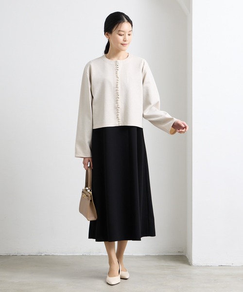 AIMER(エメ)の「【喪服・礼服】ウォッシャブル アシンメトリータックテントラインブラックフォーマルワンピース(ワンピース・レディース・ブラック・SMALL/MEDIUM/LARGE/X-LARGE)」の11枚目の写真