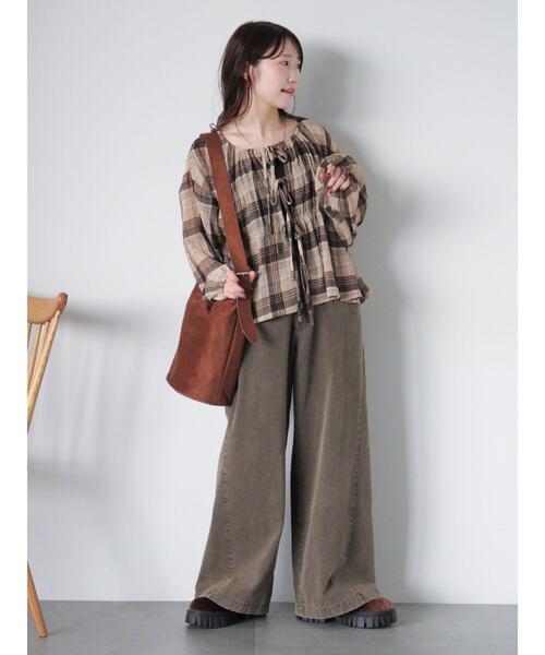 ehka sopo（エヘカソポ）の「エコスウェードバケツバッグ（ハンドバッグ・レディース・ベージュ/グレー/キャメル・F）」の8枚目の写真