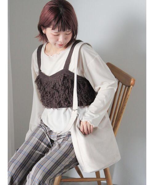 ehka sopo（エヘカソポ）の「エコスウェードバケツバッグ（ハンドバッグ・レディース・ベージュ/グレー/キャメル・F）」の14枚目の写真