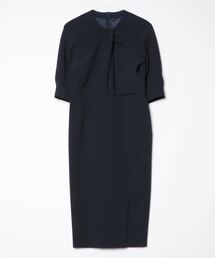ESTNATION | ESTNATION / ツイストネック Iラインワンピース(ワンピース)
