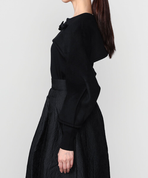 Bshop（ビショップ）の「eunoia | トグルボタン ショートボレロ WOMEN（その他アウター・レディース・ブラック・ONE）」の9枚目の写真