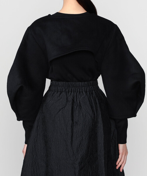 Bshop（ビショップ）の「eunoia | トグルボタン ショートボレロ WOMEN（その他アウター・レディース・ブラック・ONE）」の10枚目の写真