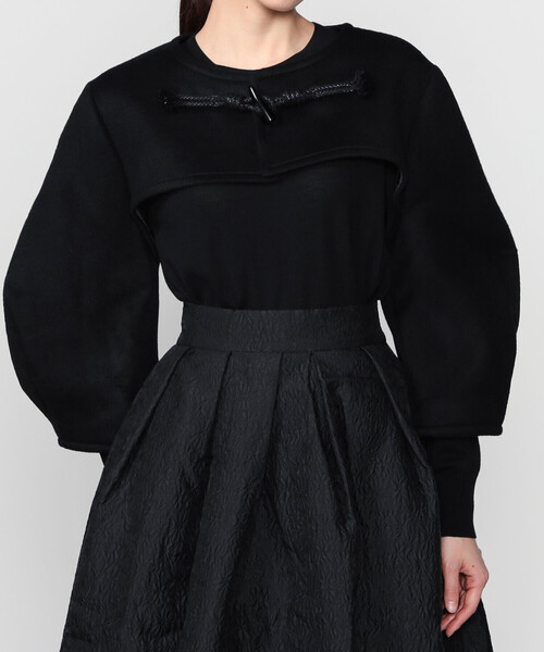 Bshop（ビショップ）の「eunoia | トグルボタン ショートボレロ WOMEN（その他アウター・レディース・ブラック・ONE）」の11枚目の写真