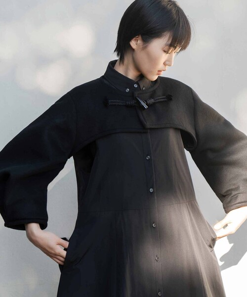 Bshop（ビショップ）の「eunoia | トグルボタン ショートボレロ WOMEN（その他アウター・レディース・ブラック・ONE）」の14枚目の写真