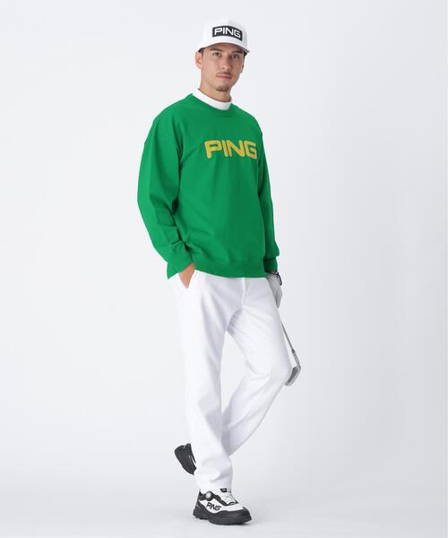 【ホワイト】全方向ストレッチ ニットコーデュロイテーパードパンツ <NATIVE> (MENS) セール】【PING APPAREL】全方向ストレッチ ニットコーデュロイ