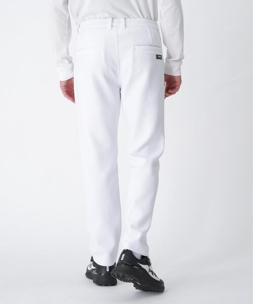 【ホワイト】全方向ストレッチ ニットコーデュロイテーパードパンツ <NATIVE> (MENS) セール】【PING APPAREL】全方向ストレッチ ニットコーデュロイ