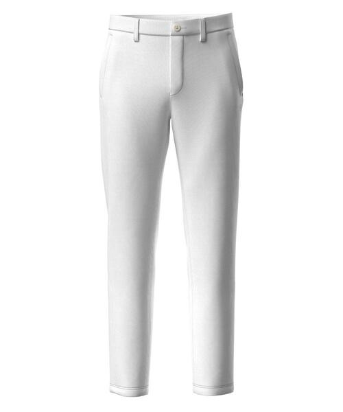 【ホワイト】全方向ストレッチ ニットコーデュロイテーパードパンツ <NATIVE> (MENS) PING（ピン） パンツ 「PING APPAREL」全方向ストレッチ ニット