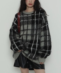WEGO/シャギーパターンニットBIGプルオーバー