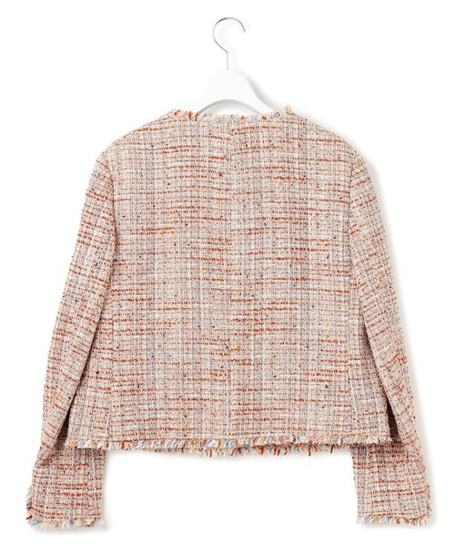 23区（ニジュウサンク）の「GIOLICAツイード ノーカラー ボタン ジャケット（その他アウター・レディース・ブラック系3/黄土色系3/ブルー系3・40/38）」の15枚目の写真