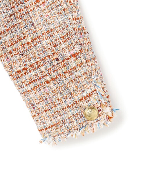 23区（ニジュウサンク）の「GIOLICAツイード ノーカラー ボタン ジャケット（その他アウター・レディース・ブラック系3/黄土色系3/ブルー系3・40/38）」の17枚目の写真