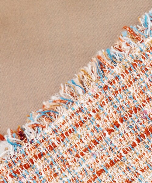 23区（ニジュウサンク）の「GIOLICAツイード ノーカラー ボタン ジャケット（その他アウター・レディース・ブラック系3/黄土色系3/ブルー系3・40/38）」の21枚目の写真