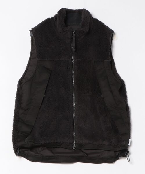 UNFRM OUTDOOR STANDARD（ユニフォームアウトドアスタンダード）の「【UNFRM OUTDOOR STANDARD:ユニフォームアウトドアスタンダード】COZY BOA FLEECE ZIP-UP VEST/ボアフリースベスト（ベスト・メンズ・モカ/ブラック・MEDIUM/SMALL）」の12枚目の写真