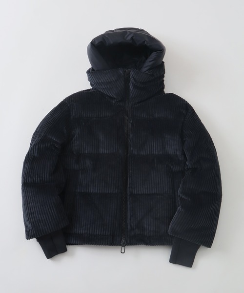 DUNO（デュノ）の「【DUNO/デュノ】LORA TURES / ローラ フード付き コーデュロイ ダウンジャケット（ダウンジャケット/コート・レディース・ブラック/アイボリー・38/40/42）」の8枚目の写真