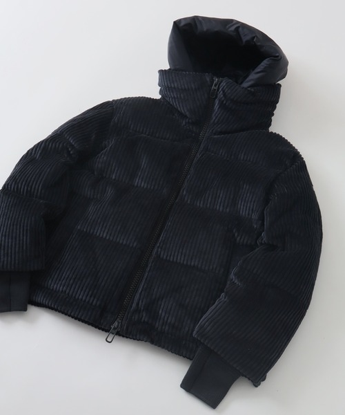 DUNO（デュノ）の「【DUNO/デュノ】LORA TURES / ローラ フード付き コーデュロイ ダウンジャケット（ダウンジャケット/コート・レディース・ブラック/アイボリー・38/40/42）」の10枚目の写真