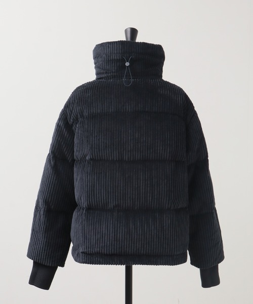 DUNO（デュノ）の「【DUNO/デュノ】LORA TURES / ローラ フード付き コーデュロイ ダウンジャケット（ダウンジャケット/コート・レディース・ブラック/アイボリー・38/40/42）」の4枚目の写真