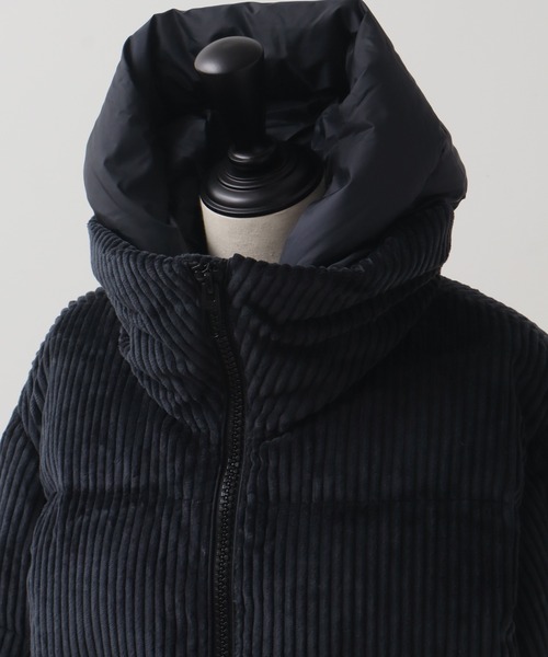 DUNO（デュノ）の「【DUNO/デュノ】LORA TURES / ローラ フード付き コーデュロイ ダウンジャケット（ダウンジャケット/コート・レディース・ブラック/アイボリー・38/40/42）」の14枚目の写真