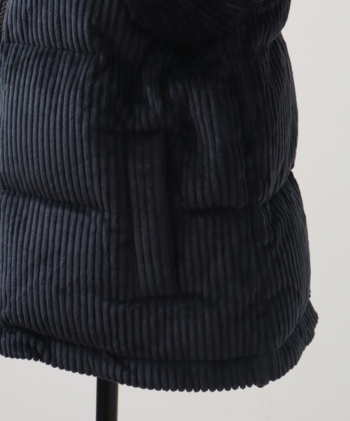 DUNO（デュノ）の「【DUNO/デュノ】LORA TURES / ローラ フード付き コーデュロイ ダウンジャケット（ダウンジャケット/コート・レディース・ブラック/アイボリー・38/40/42）」の19枚目の写真