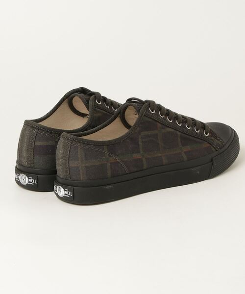 RRL（ダブル アール エル）の「チェックプリント オイルクロス スニーカー（スニーカー・メンズ・ネイビー系1・10D/11D/8D/9D/6D/7D）」の9枚目の写真