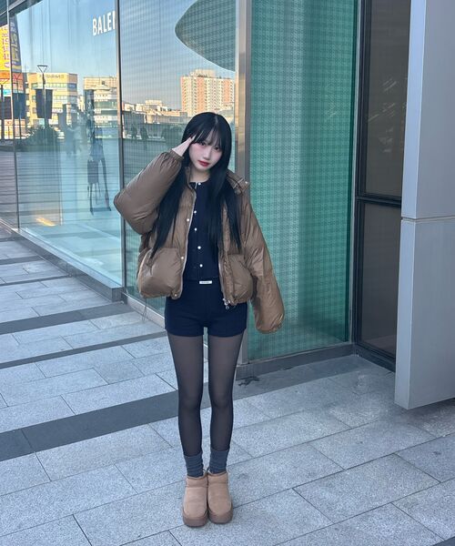 CRANK（クランク）の「ニットマイクロショーツ_ネイビー（その他パンツ・レディース・その他・FREE）」の4枚目の写真