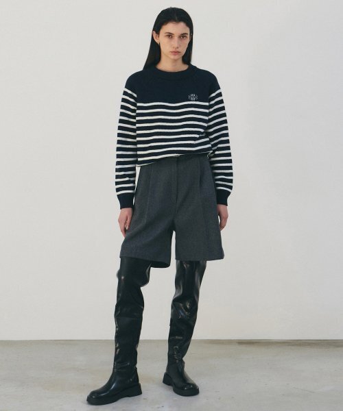 NICK&NICOLE（ニックアンドニコール）の「COMFORT BERMUDA PANTS_CHARCOAL（その他パンツ・レディース・その他・LARGE/MEDIUM/SMALL）」の5枚目の写真