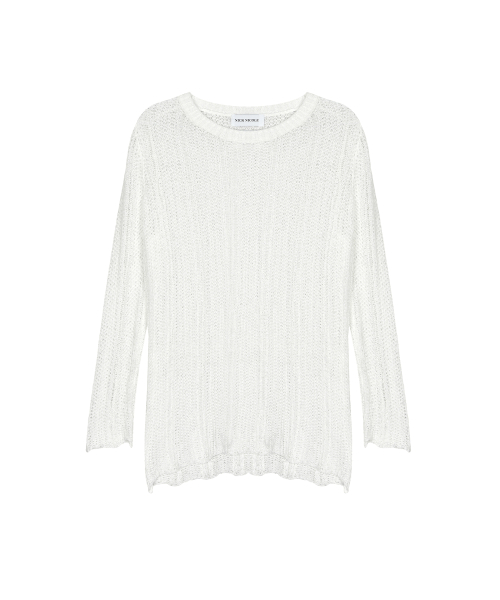 NICK&NICOLE(ニックアンドニコール)の「EMBROIDERY NET PULLOVER KNIT TOP_IVORY(ニット/セーター・レディース・その他・FREE)」の5枚目の写真