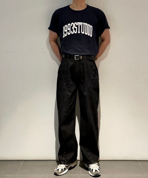 1993STUDIO（1993スタジオ）の「アセンティックアーチロゴTシャツ_ネイビー（Tシャツ/カットソー・レディース・その他・SMALL/MEDIUM/LARGE）」の6枚目の写真