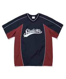 1993STUDIO（1993スタジオ）の「Authentic Nylon Short Sleeve Piste_Navy（Tシャツ/カットソー・メンズ）」