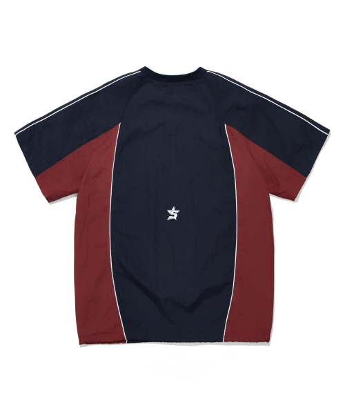 1993STUDIO(1993スタジオ)の「アセンティックナイロン半袖ピステ_ネイビー(Tシャツ/カットソー・メンズ・その他・LARGE/MEDIUM)」の2枚目の写真