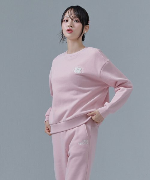 CHASECULT(チェイスカルト)の「女性 起毛 ブークル ポイント スウェット Tシャツ-CFRG5172D0P(スウェット・レディース・PINK・85/90)」の3枚目の写真