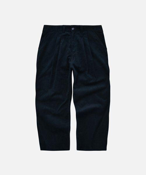 FRIZMWORKS(フリズムワークス)の「CORDUROY COMFORT TWO TUCK PANTS _ NAVY(その他パンツ・メンズ・その他・MEDIUM)」の1枚目の写真