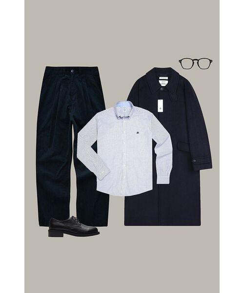 FRIZMWORKS(フリズムワークス)の「CORDUROY COMFORT TWO TUCK PANTS _ NAVY(その他パンツ・メンズ・その他・MEDIUM)」の8枚目の写真