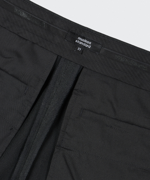 MUSINSA STANDARD WOMAN（ムシンサスタンダードウーマン）の「ウィメンズウエストバンドレスワイドスラックス[チャコールグレー]（スラックス・レディース・その他・25/26/27/28/29/34/32/30/31/24）」の5枚目の写真