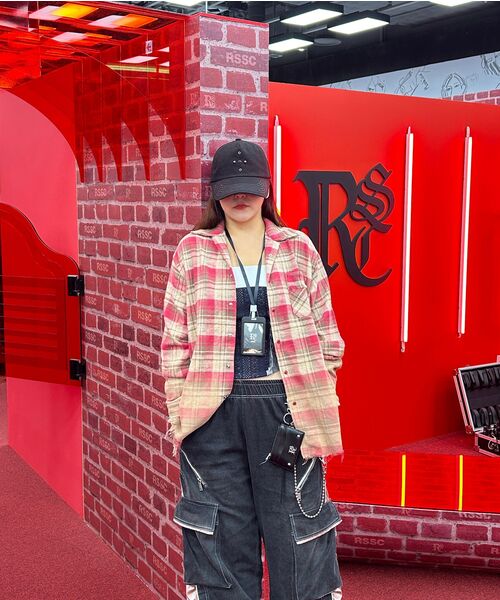 RSSC（アールエスエスシー）の「FRINGE DYED CHECK SHIRT - PINK（シャツ/ブラウス・レディース・その他・1/2）」の3枚目の写真