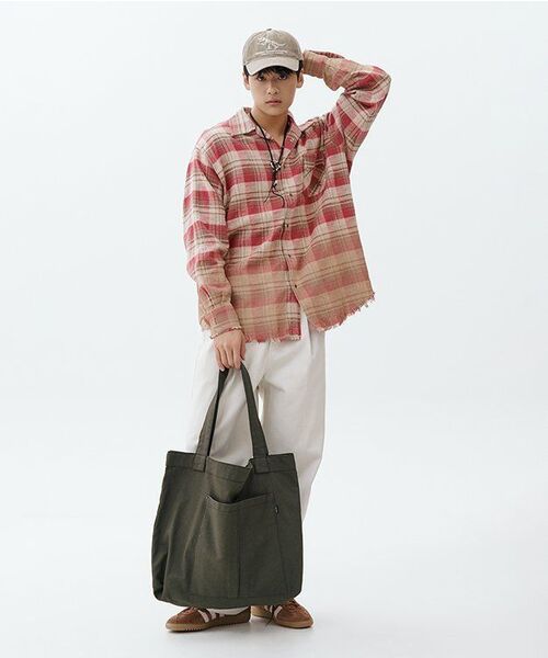 RSSC（アールエスエスシー）の「FRINGE DYED CHECK SHIRT - PINK（シャツ/ブラウス・レディース・その他・1/2）」の2枚目の写真