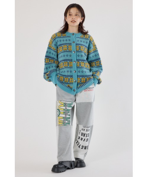 RODEO CROWNS WIDE BOWL（ロデオクラウンズワイドボウル）の「NEON NORDICニットカーディガン（カーディガン/ボレロ・レディース・ブラック系その他/グレー系その他/ブルー系その他・FREE）」の12枚目の写真