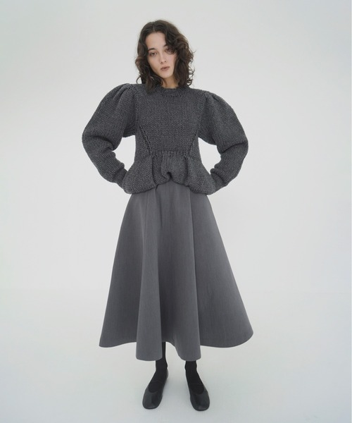 PEPLUM HAND KNIT TOPS（ニット/セーター）｜CLANE（クラネ）の