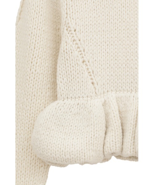 PEPLUM HAND KNIT TOPS（ニット/セーター）｜CLANE（クラネ）の