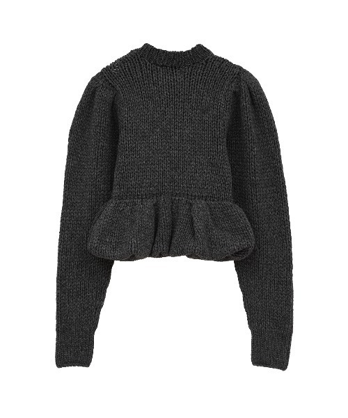 PEPLUM HAND KNIT TOPS（ニット/セーター）｜CLANE（クラネ）の