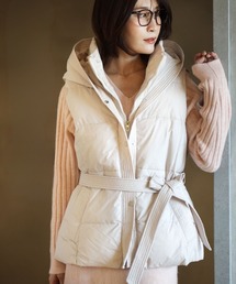 Ehre style（エーレスタイル）の「立体フードベスト 小顔に見せる（ダウンベスト）」