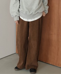 コーデュロイ ワイドパンツ