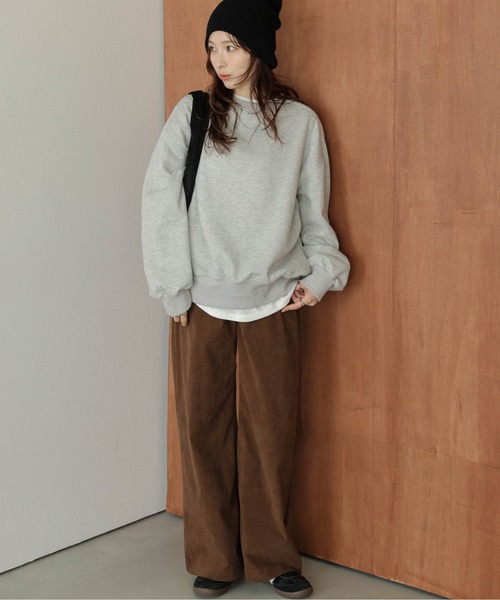 La-gemme(ラジェム)の「コーデュロイ ワイドパンツ(その他パンツ・レディース・カーキ/ブラック/ブラウン/ベージュ・M/L)」の10枚目の写真