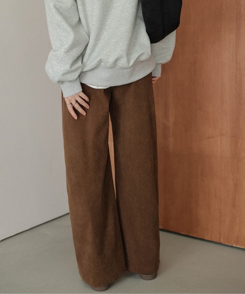 La-gemme(ラジェム)の「コーデュロイ ワイドパンツ(その他パンツ・レディース・カーキ/ブラック/ブラウン/ベージュ・M/L)」の13枚目の写真