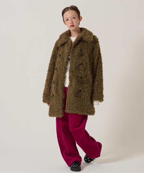 フェイクファー コート TINA：JOJUNティーナジョジュンtinajojun フェイクファー ダッフルコート TINA：JOJUN（ダッフルコート）｜TINA