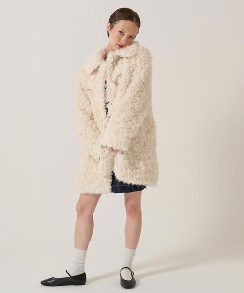 フェイクファー ダッフルコート TINA：JOJUN（ダッフルコート）｜TINA